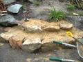 Making stone steps Making stone steps