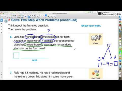 Solving Two-Step Word Problems.webm