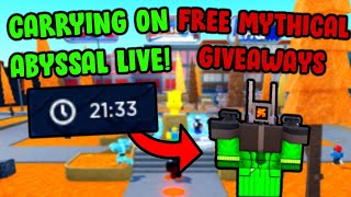 *LIVE* Speedrun CARRYING Fans On ABYSSAL & Mythic GIVEAWAYS! (Toilet Tower Defense)