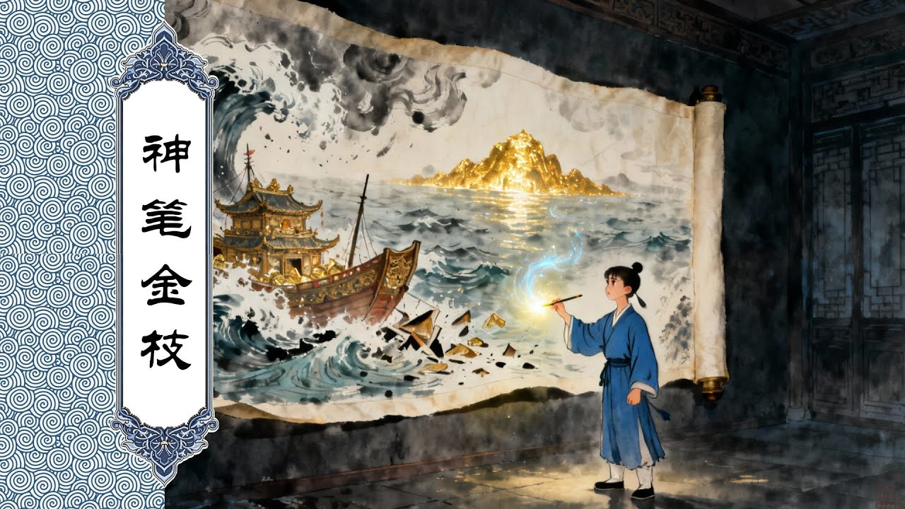 神笔金枝:穷画师得神笔画出摇钱树,却被恶霸逼画黄金海,最终用一幅画将其埋葬 - YouTube