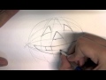 How to draw a Halloween Pumpkin - Have fun tonight !!!