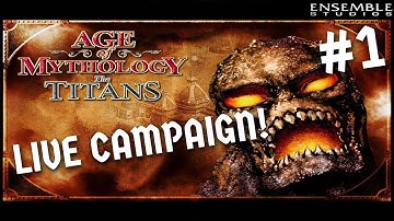 Age of Mythology - TITANS CAMPAIGN LIVE #1