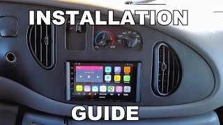 INSTALLATION GUIDE: Atoto Android Double Din Head Unit.  Ford Econoline Vans 98 thru 2006