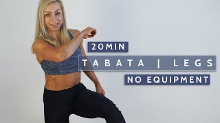 20 MIN TABATA leg burn | no equipment | all levels | alternative exercises | home workout | booty