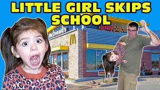 🤬Little Girl Temper Tantrum🤬 Skips SCHOOL - Runs Away To McDonalds [Original]