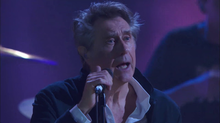 More Than This Live version - Live performance video thumbnail