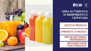 Linea automatica per succhi freschi, infusi botanici e bevande naturali | LINE 170 TELM