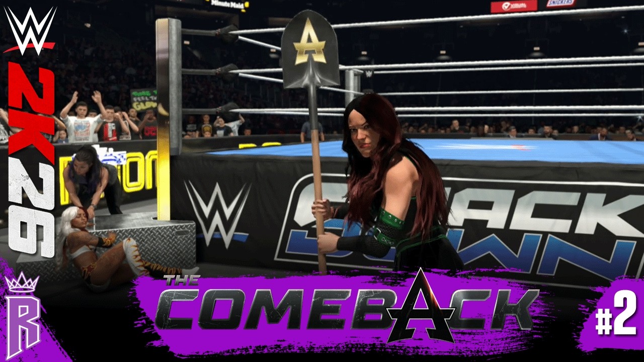 WWE 2K26 MyRise: Прохождение за женскую суперзвезду-злодейку #2 #WWE2K26