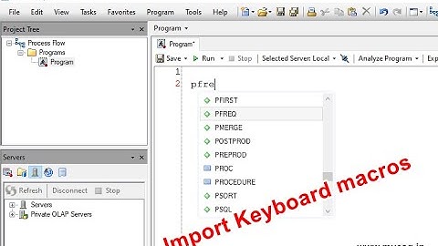 Import Keyboard macros in SAS Enterprise Guide (EG) 7.1