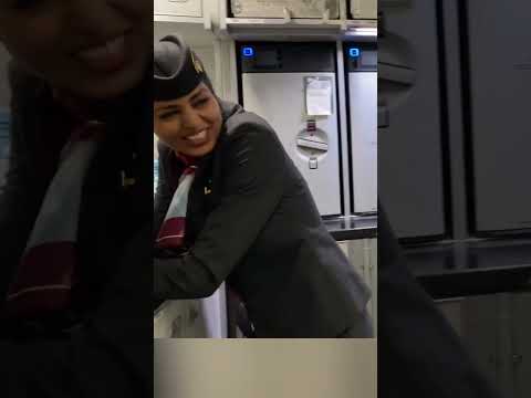 Qatar Airways crew