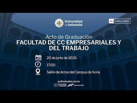Miniatura del vídeo ACTO DE GRADUACIÓN: FACULTAD DE CC EMPRESARIALES Y DEL TRABAJO