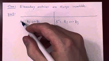 Elementary Matrices - Part 2