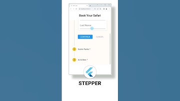Stepper widget Flutter tutorial.