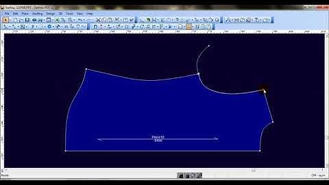 Optitex ND Extend Contour as Curve tool, Use the Extend Contour As Curve tool to extend a curved con