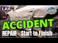 How body shops repair serious collisionaccident damage  start to finish