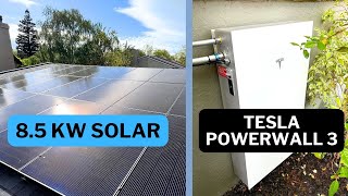 Tesla Powerwall 3 with 8.5kW solar panels