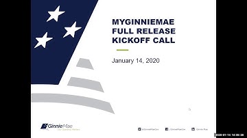 MyGinnieMae Full Release Kickoff Webinar