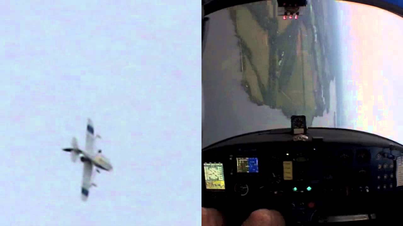 Wingover, Viewed from the Ground and Cockpit - YouTube