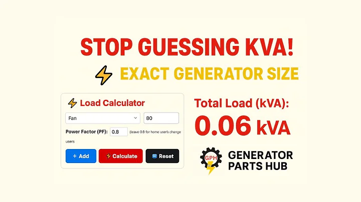 How Much kVA Do I Need Use Our Load Calculator Tool