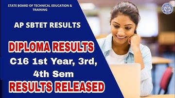 AP SBTET Diploma C16 1st Year, 3rd, 4th Sem Supplementary Results | Available Now