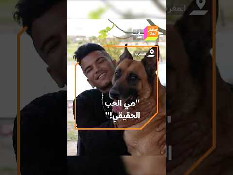 هي الحب الحقيقي مروان شاب مغربي يروي قصته مع كلبته 