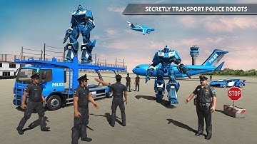 Police Robot Car Game – Police Plane Transport (by Mizo Studio)