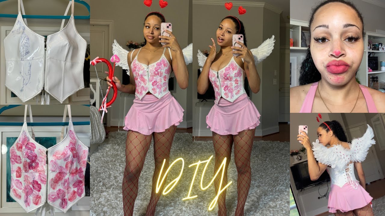DIY CUPID HALLOWEEN COSTUME! MAKE MY HALLOWEEN COSTUME WITH ME