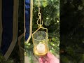 Raz 6" Gold Hanging Lantern with Chain Christmas Decoration 4617785
