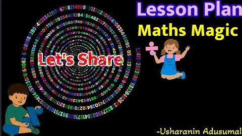 Lets Share /Maths Magic /Lesson Plan /AP New Syllabus/SCERT Model /3rd Class /Maths /DSC /TLM /
