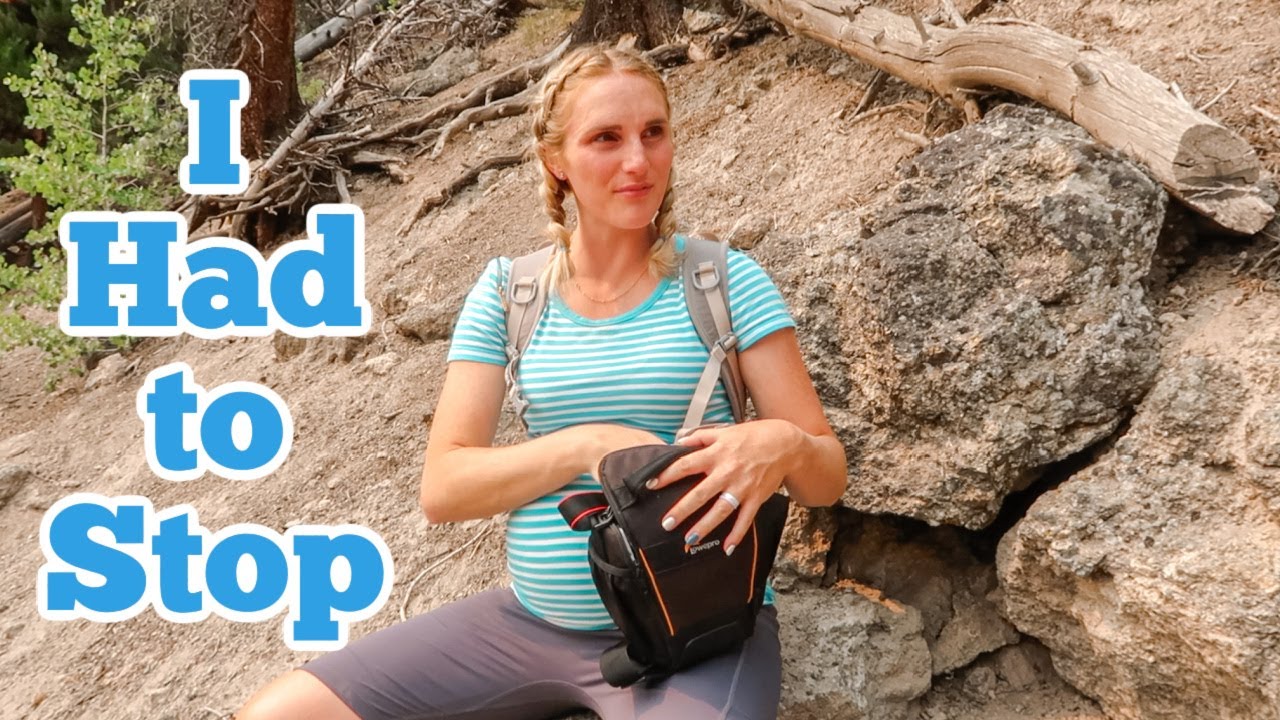 Trip to YELLOWSTONE , Pregnant Mom Can't Keep Up