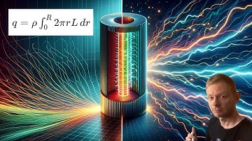 A long, nonconducting, solid cylinder has a nonuniform volume charge density