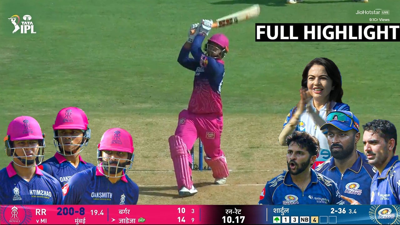MI vs RR IPL 2026 full highlights, Mumbai vs Rajasthan today ipl 2026 match 69 Full Highlights