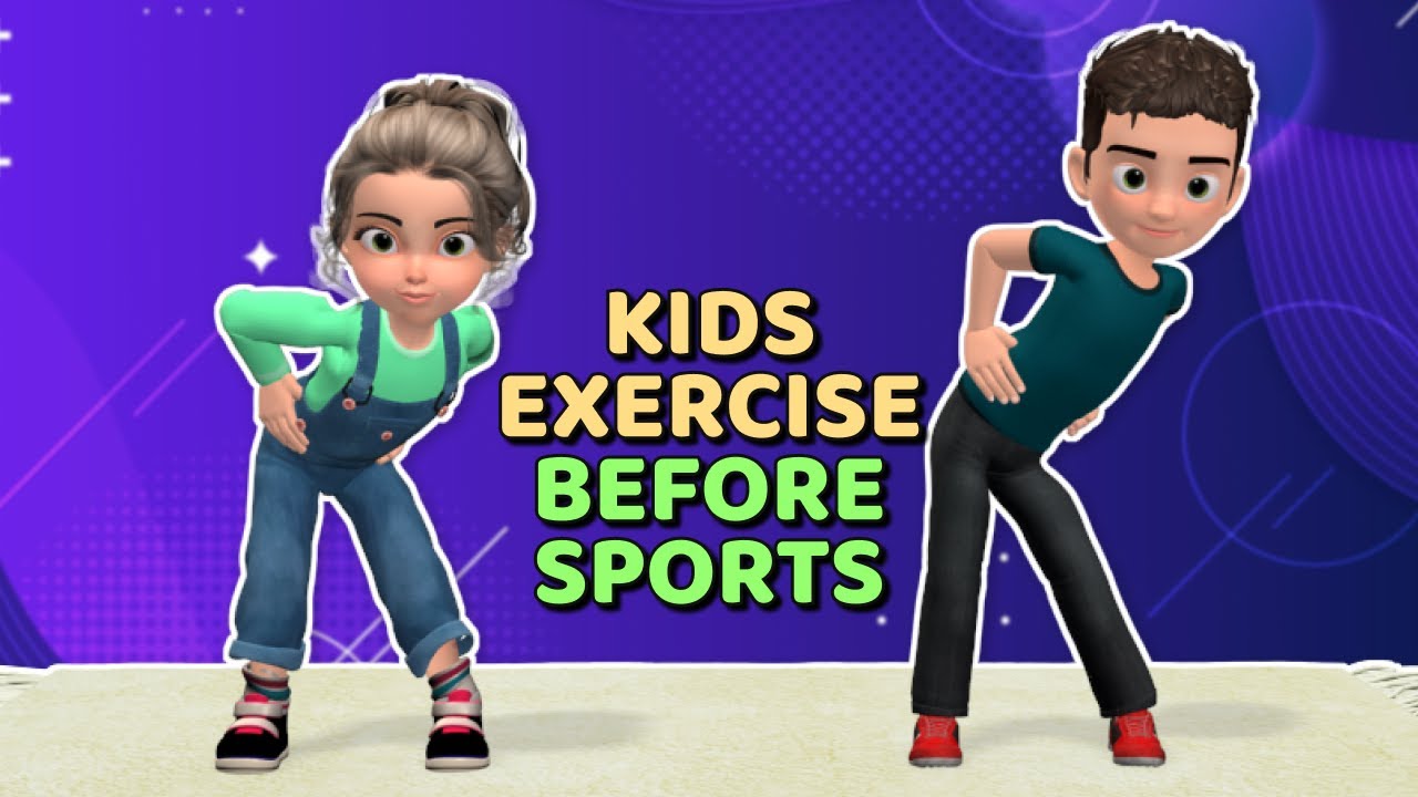 9-MINUTE KIDS EXERCISE BEFORE SPORTS - STRETCHING MOVES - YouTube