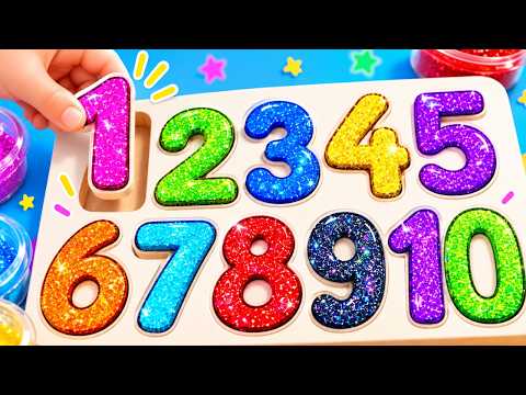 Draw & Create Colorful Numbers 🔢🌈 Foam Clay Fun