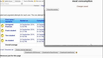 How to check the results of the students on a Moodle quiz