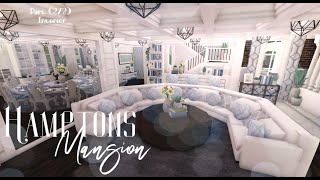 Bloxburg | Hamptons Mansion | part (2/2) | Interior | All Game Pass | Speed Build | 800k 