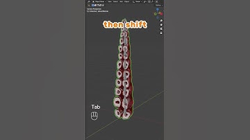 How to rig the Tentacle-like 3D models in Blender? #3dmodeling #blender3d #blender #3d #art #rigging