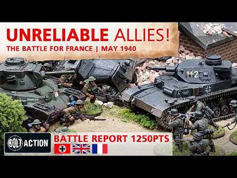 Germans vs British Expeditionary Force (BEF) Bolt Action Battle Report 3rd Edition 1250pts