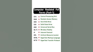 Computer related short forms || Important Computer short forms #shortforms #computershortforms