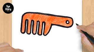#876 How to Draw a Comb - Easy Drawing Tutorial