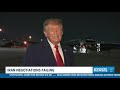 President Trump's switches planes amid Iran threat