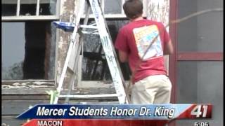 41NBC/WMGT- Mercer Students Honor Dr. King- 1.21.13