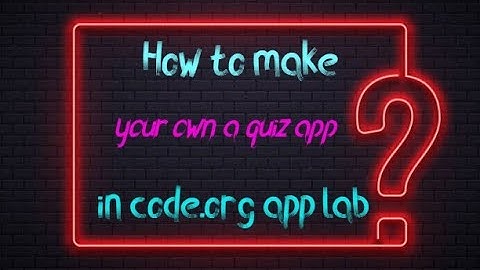 How to make your own Quiz app in Code.org App Lab ||Code With Aastha