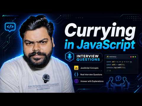 Currying in JavaScript Explained in Hindi | JavaScript Interview Questions