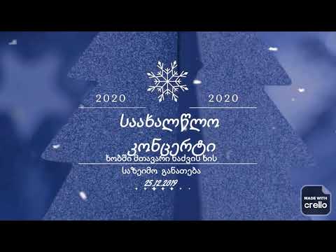 ხობში ნაძვის ხე საზეიმოდ განათდა 25 12 2019
