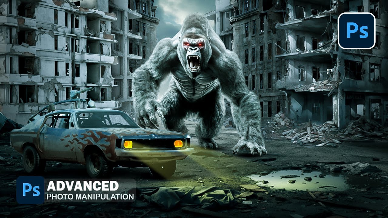 Cinematic photoshop manipulation tutorial||Photoshop tutorial #manipulation #photoshoptutorial