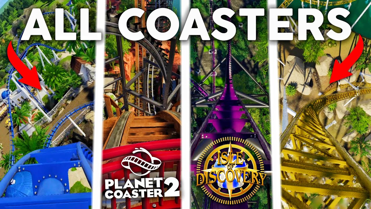 Planet Coaster 2 EXCLUSIVE Look at ALL Roller Coasters in my Theme Park!!