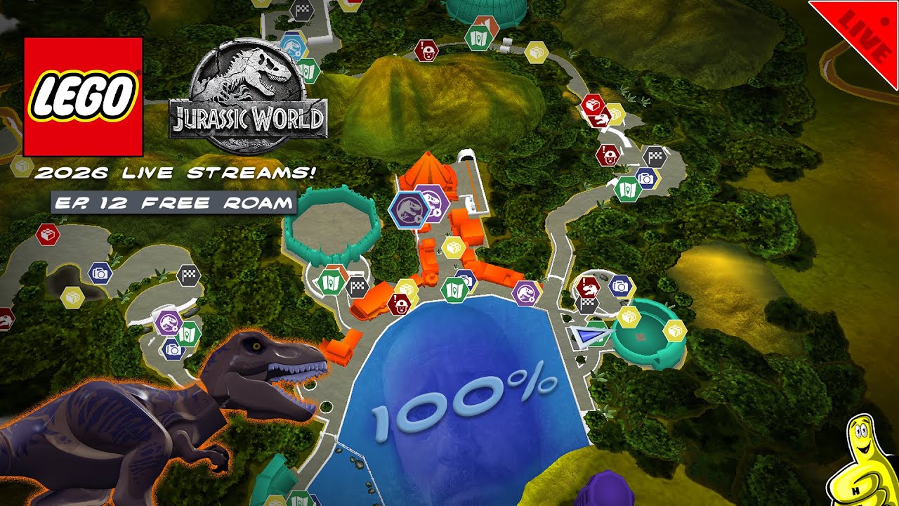 LEGO Jurassic World: 2026 LIVE STREAMS Ep. 12 / FINAL FREE ROAM (on Xbox Series X) - HTG