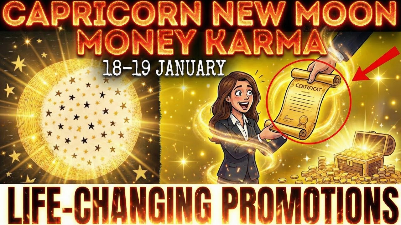 Capricorn New Moon Activates Your MONEY KARMA - 3 Signs Get Life-Changing Promotions (Jan 18)