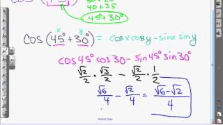 Pre-Calc: 5.4 Sum and Diff. Notes